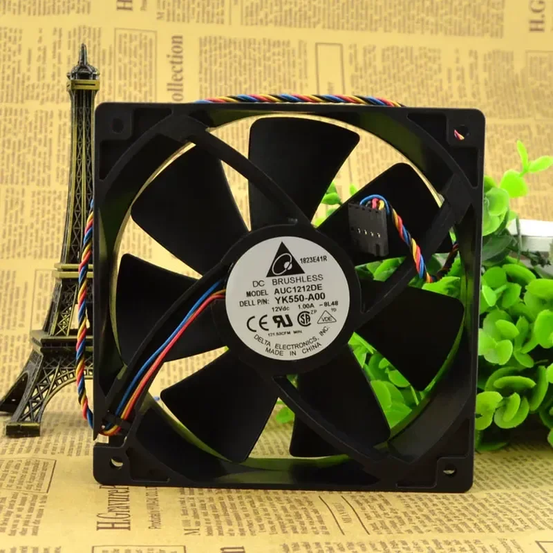 Delta 12CM 12038 12V 1A AUC1212DE 4-wire PWM Silent Large Air Volume Chassis Cooling Fan for Computer Server
Delta 12CM 12038 12V 1A AUC1212DE 4-wire PWM Silent Large Air Volume Chassis Cooling Fan for Computer Server
