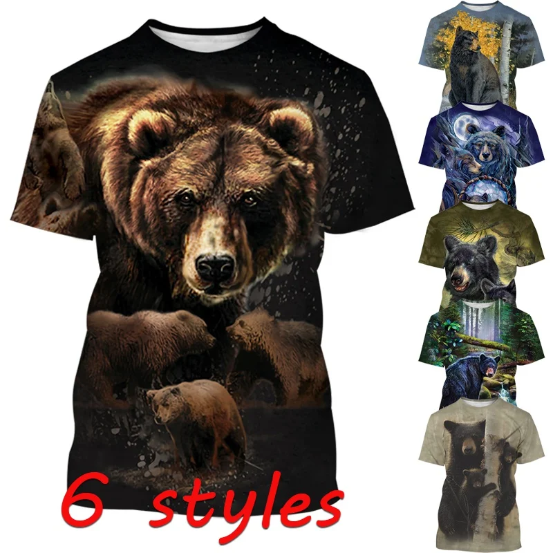 Summer Fun Short Sleeve T Shirt Brown Bear 3d Print Classic T Shirt for Men Fashion Casual Animal Graphic Print Y2k T Shirt
Summer Fun Short Sleeve T Shirt Brown Bear 3d Print Classic T Shirt for Men Fashion Casual Animal Graphic Print Y2k T Shirt