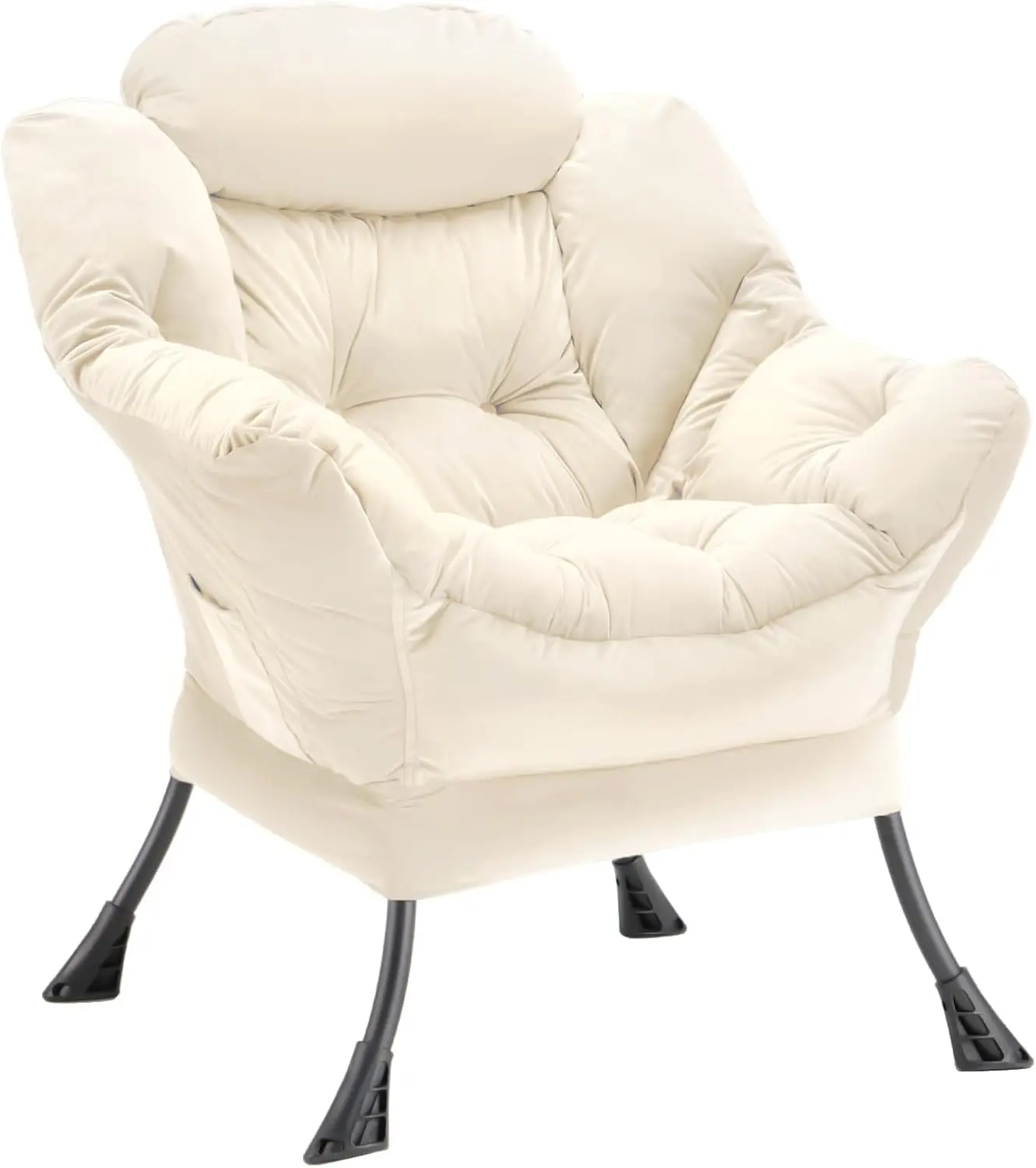 Lazy Chair Thi Padded, Accent Chair Velvet Upholstered With Wide Seat, Stable Metal Frame And Non-Slip Pad, Modern Sofa
Lazy Chair Thi Padded, Accent Chair Velvet Upholstered With Wide Seat, Stable Metal Frame And Non-Slip Pad, Modern Sofa