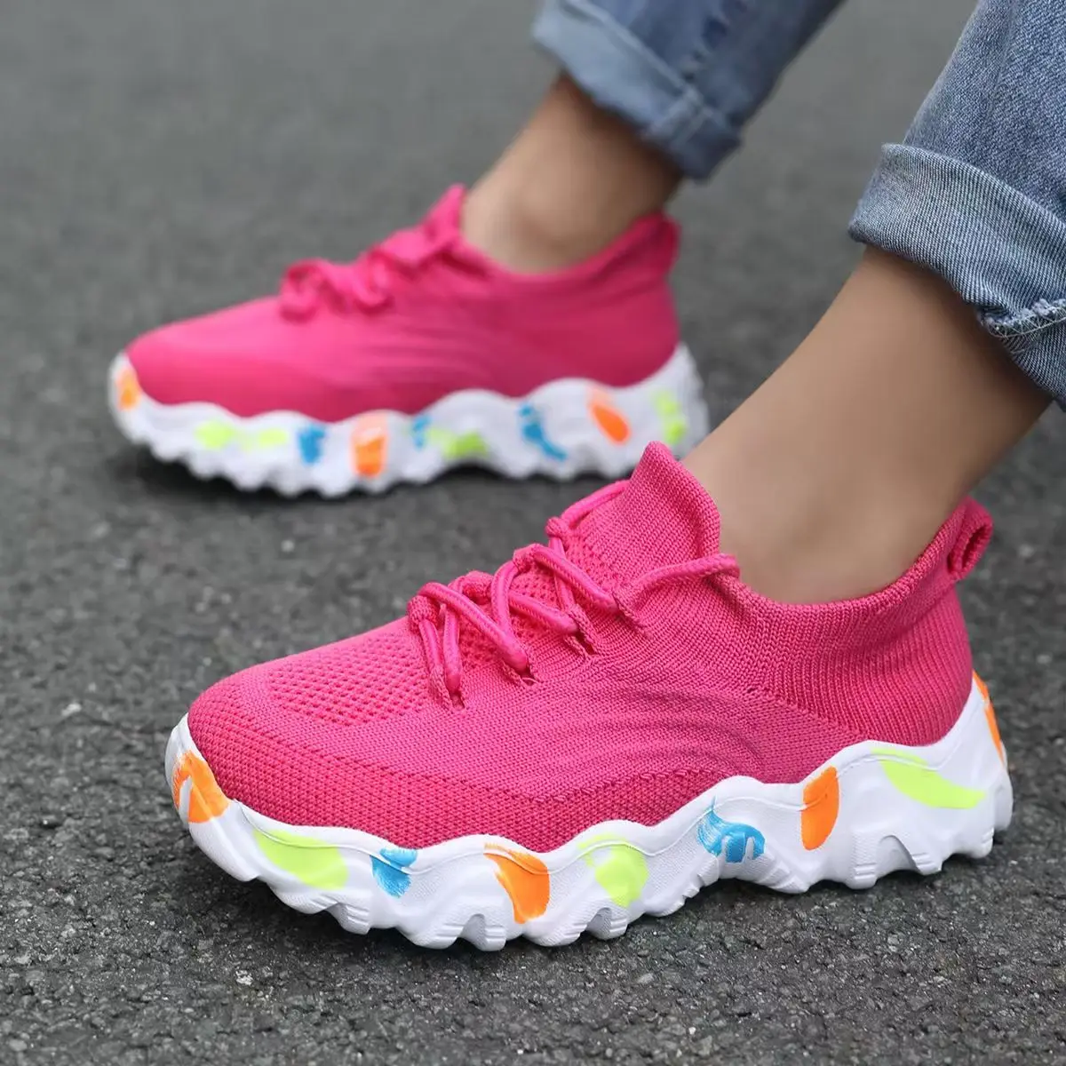 Children's New Mesh Sneaker Girls Soft Sole Non Slip Lightweight Breathable Cuhk Children's Lace Up Walking Shoes Running Shoes
Children's New Mesh Sneaker Girls Soft Sole Non Slip Lightweight Breathable Cuhk Children's Lace Up Walking Shoes Running Shoes