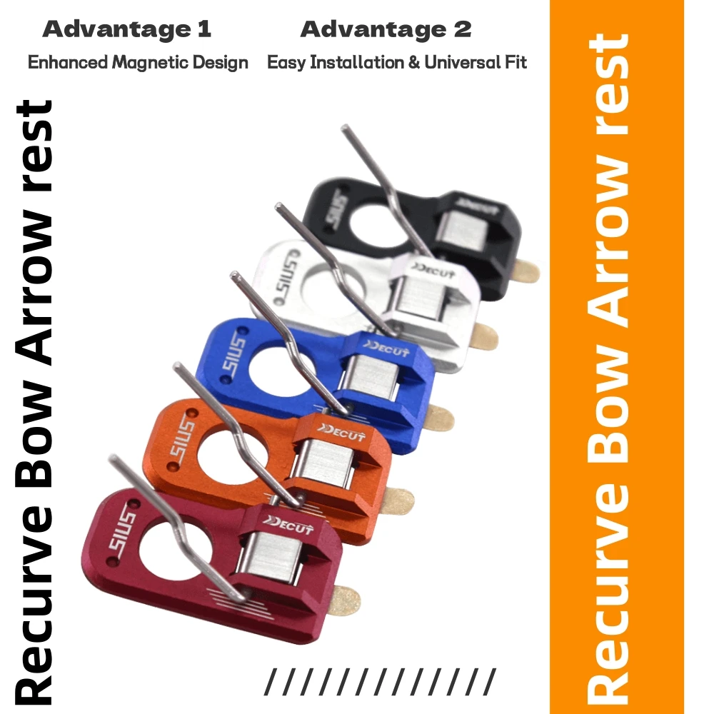 Magnetic Side Archery Arrow Rest - Adjustable for Recurve Bow Left Handed & Right Handed, Must-Have for Outdoor Shooting Hunting
Magnetic Side Archery Arrow Rest - Adjustable for Recurve Bow Left Handed & Right Handed, Must-Have for Outdoor Shooting Hunting