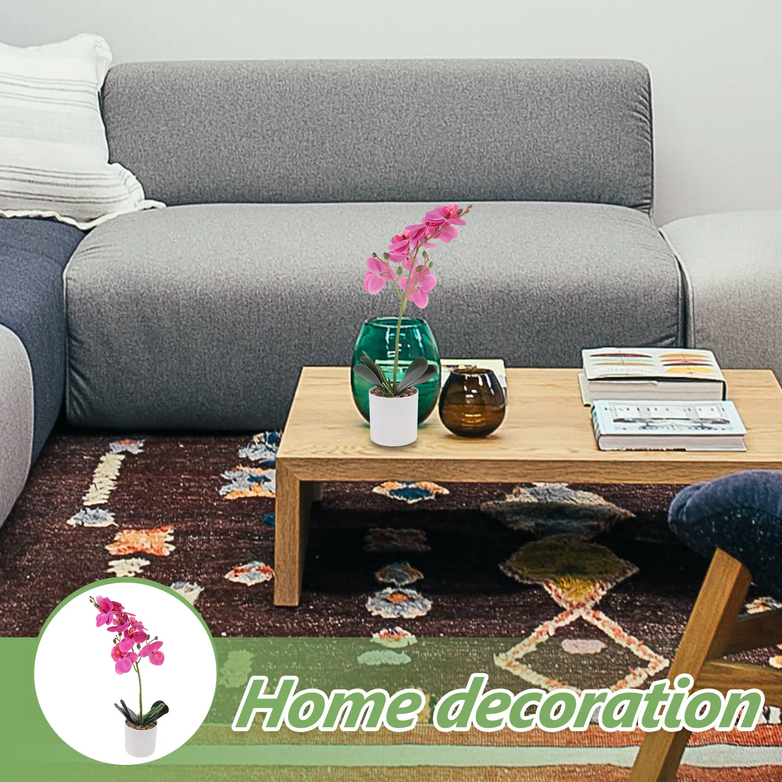 Искусственное растение Фаленопсис в горшке, имитация живых цветов, декоративное украшение для дома и рабочего стола, реалистичная зелень
Искусственное растение Фаленопсис в горшке, имитация живых цветов, декоративное украшение для дома и рабочего стола, реалистичная зелень