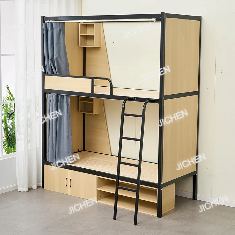 Neu adult double bunk iron bed, simple staff single dormitory upper and lower iron frame bed
Neu adult double bunk iron bed, simple staff single dormitory upper and lower iron frame bed