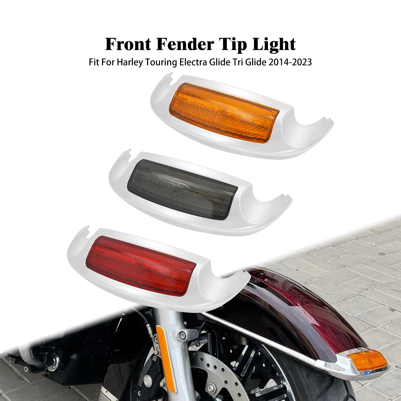 Наконечник переднего крыла мотоцикла, лампа дневного света для Harley Touring Electra Glide Ultra Limited FLHTK 2014-2023, лампы для брызговиков
Наконечник переднего крыла мотоцикла, лампа дневного света для Harley Touring Electra Glide Ultra Limited FLHTK 2014-2023, лампы для брызговиков