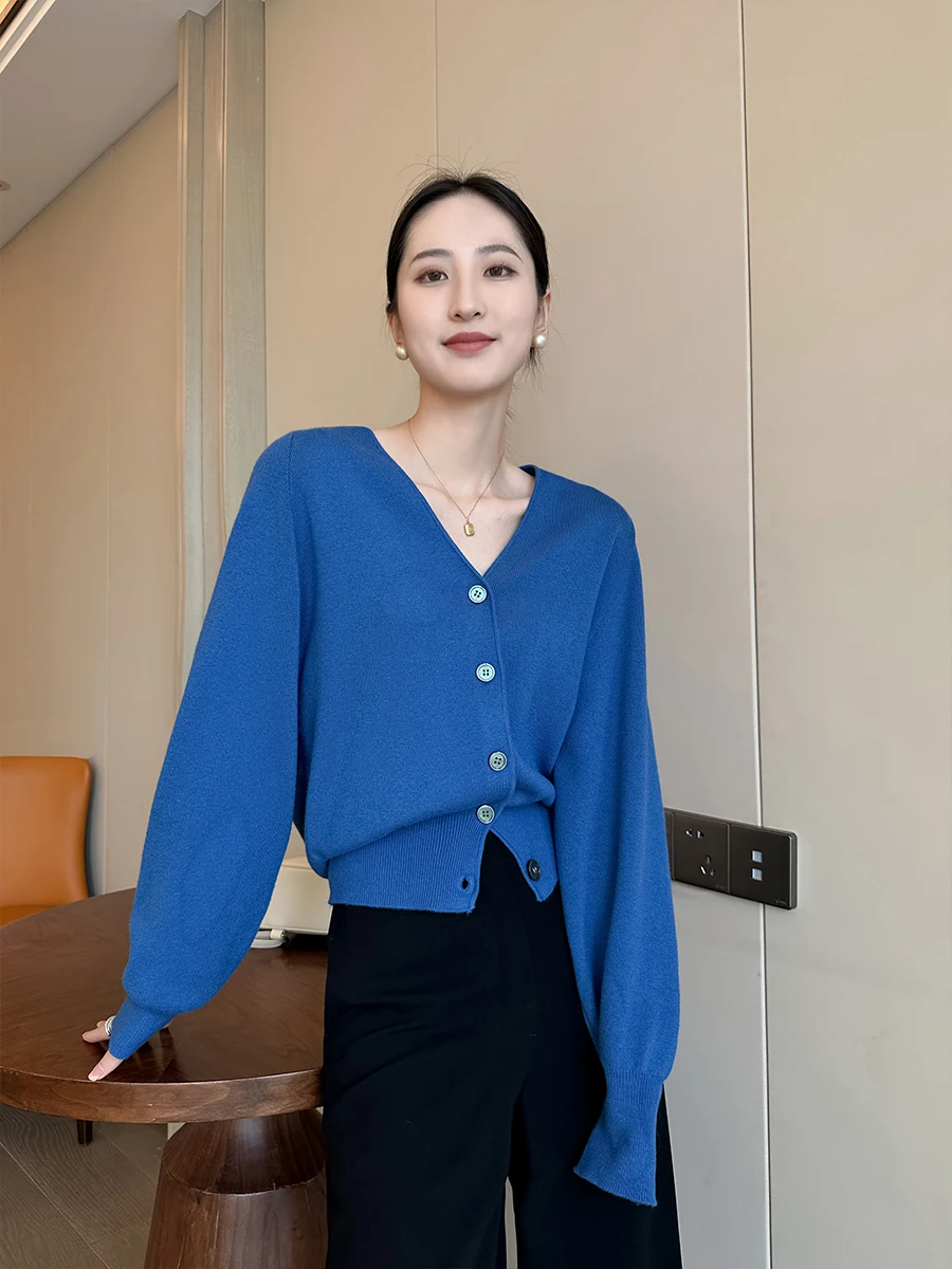Blue V-Ne Long Sve Knitted Open Cardigan Women's Spring New Sle Casual Loose Fit Sweater Jaet White Enhancing
Blue V-Ne Long Sve Knitted Open Cardigan Women's Spring New Sle Casual Loose Fit Sweater Jaet White Enhancing