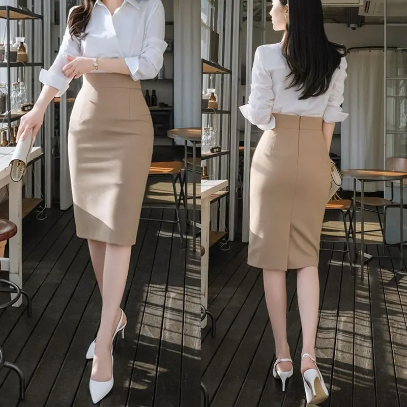 2023 Summer Women Fashion High Waist Slim OL Skirts Female Long Office Lady Skirts Ladies Solid Color Package Hip Skirts U187
2023 Summer Women Fashion High Waist Slim OL Skirts Female Long Office Lady Skirts Ladies Solid Color Package Hip Skirts U187