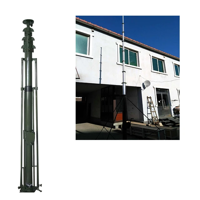 Высота 12 м, 25 кг, алюминиевая ручная подъемная портативная телескопическая мачта
Высота 12 м, 25 кг, алюминиевая ручная подъемная портативная телескопическая мачта