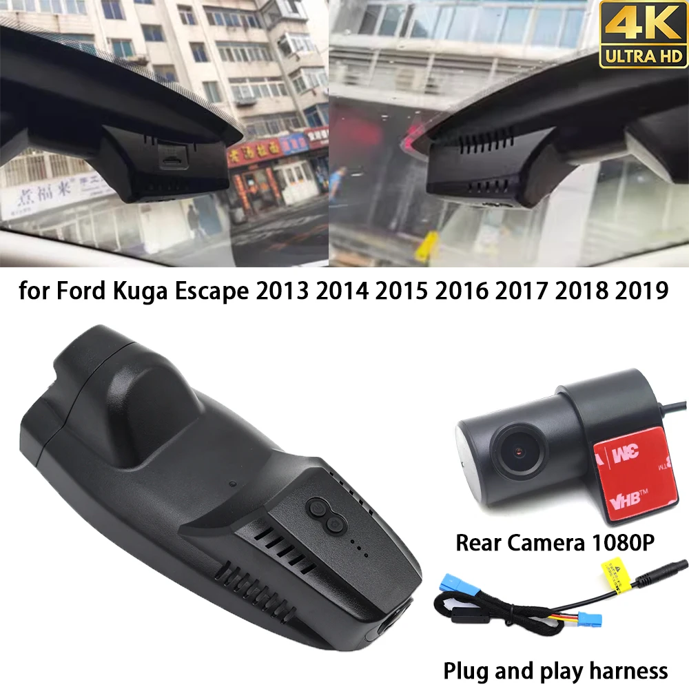 for Ford Kuga Escape 2013~2019 4K Dash Cam Front Rear Camera DVR Plug and Play Video Recorder Wifi 24h Record Parking
for Ford Kuga Escape 2013~2019 4K Dash Cam Front Rear Camera DVR Plug and Play Video Recorder Wifi 24h Record Parking