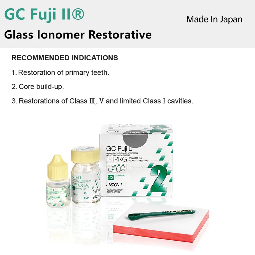 Gc Fuji Cem 2 Dental Glass Cement Ionomer Filling Material Gc Fuji 2 Permanent Teeth Restoration Powder Cord Build Up Dentistry
Gc Fuji Cem 2 Dental Glass Cement Ionomer Filling Material Gc Fuji 2 Permanent Teeth Restoration Powder Cord Build Up Dentistry
