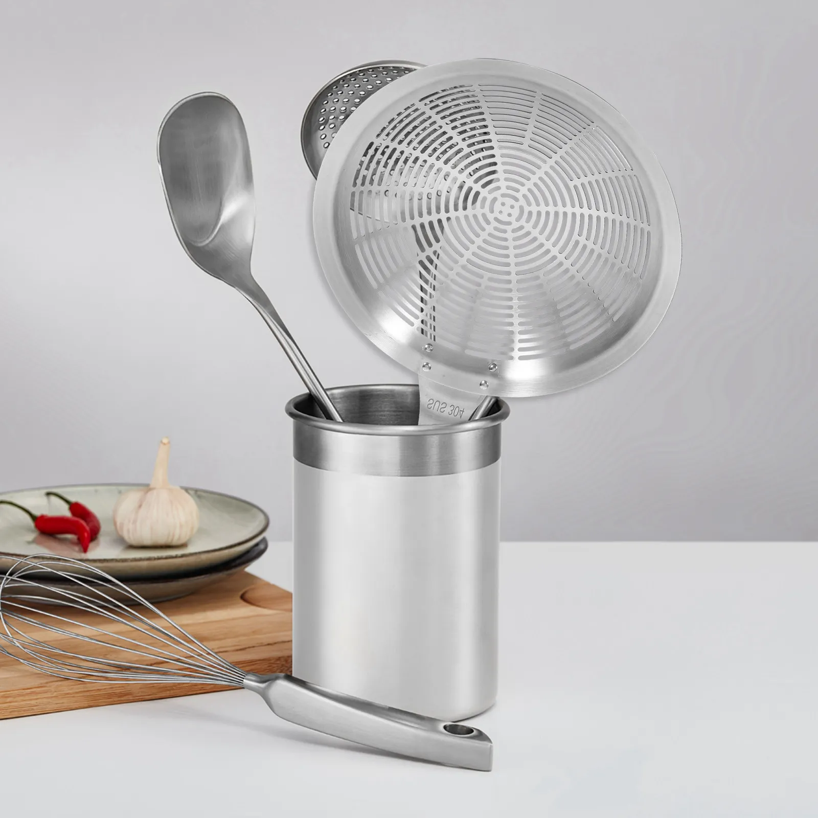 Stainless Steel Skimmer Ladle with Wood Handle Slotted Spoon for Pasta Noodles Vegetables Draining Colander Kitchen Utensil
Stainless Steel Skimmer Ladle with Wood Handle Slotted Spoon for Pasta Noodles Vegetables Draining Colander Kitchen Utensil