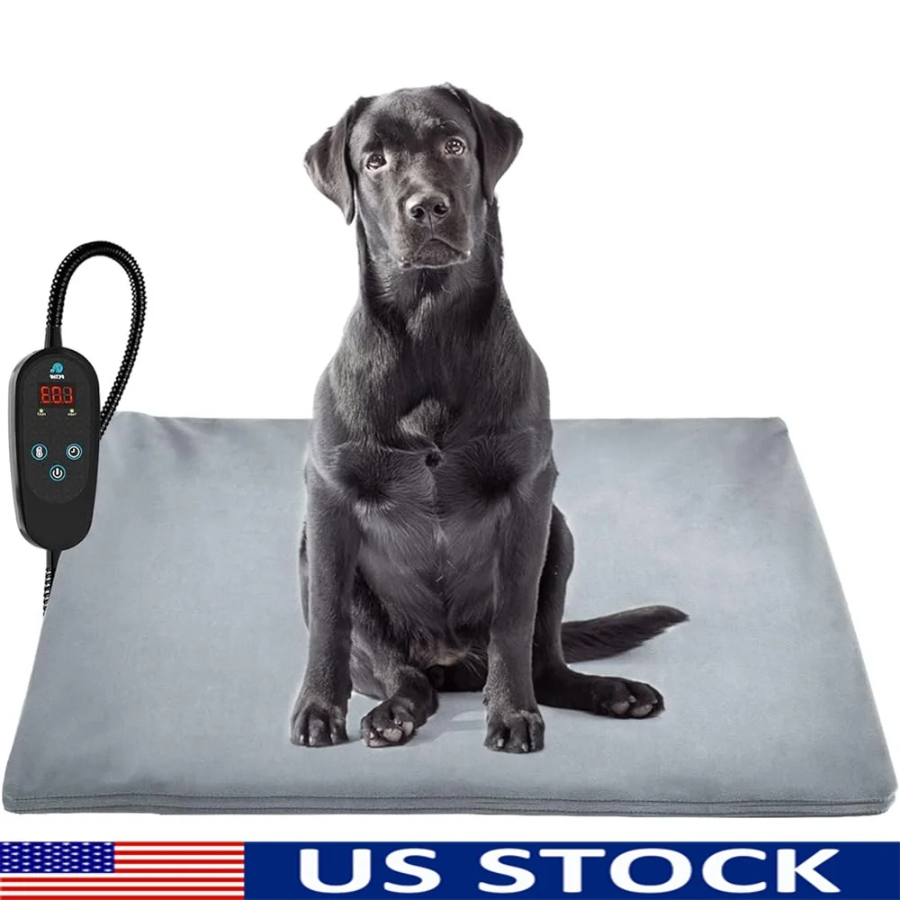 Electric Heated Dog Cat Bed Mat Temperature Adjustable Timer Waterproof Soft PVC Chew Resistant Flame Retardant Safety Heating
Electric Heated Dog Cat Bed Mat Temperature Adjustable Timer Waterproof Soft PVC Chew Resistant Flame Retardant Safety Heating