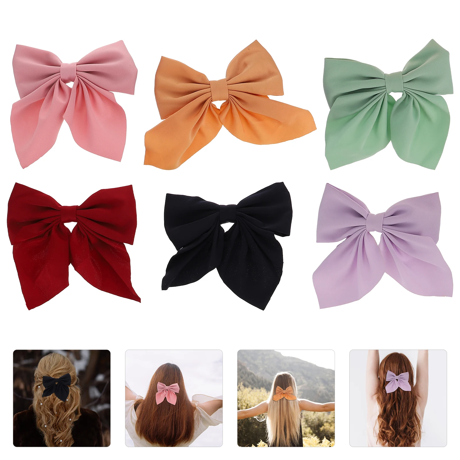6pcs Duckbill Hair Clips for Girls Small Bow Accessories Baby Decorative Hairpins Thick Thin Hair Secure Grip Non Hurt
6pcs Duckbill Hair Clips for Girls Small Bow Accessories Baby Decorative Hairpins Thick Thin Hair Secure Grip Non Hurt