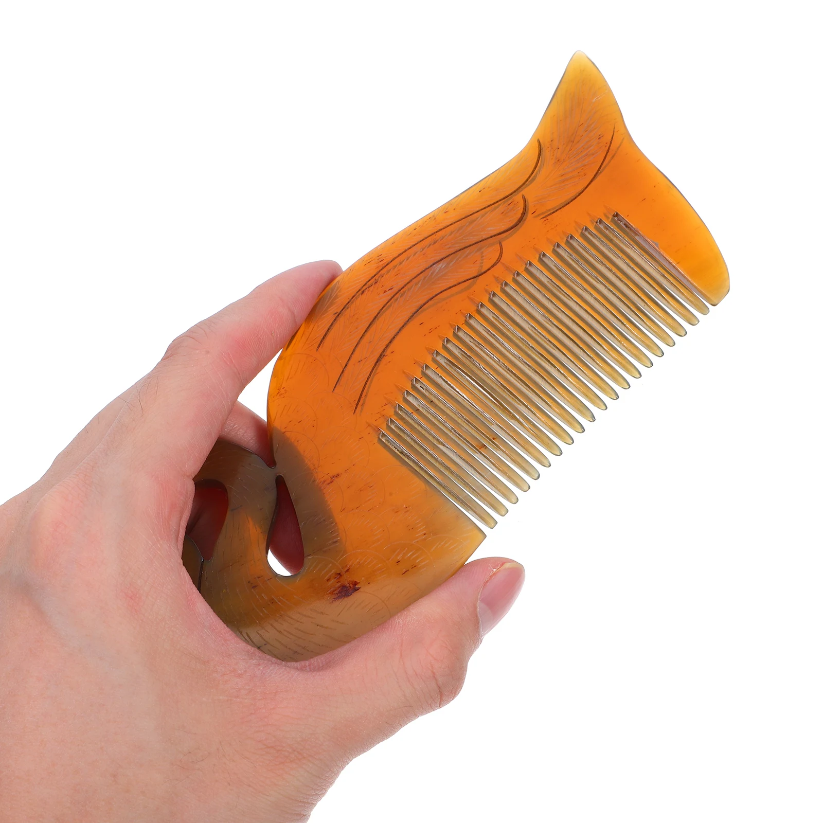 1Pcs Ox Horn Hair Comb Swans Shape Carved Double-Sided Engraving Anti-Static Durable Hair Loss Prevention Smoothing Comb 
1Pcs Ox Horn Hair Comb Swans Shape Carved Double-Sided Engraving Anti-Static Durable Hair Loss Prevention Smoothing Comb