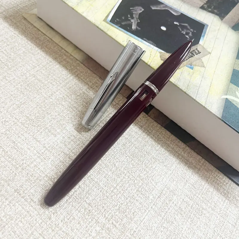 Wingsung 601 Press Piston Fountain Pen Iridium EF/F Nib Steel Cap Vacumatic Resin Ink Pen School Stationery Supplies
Wingsung 601 Press Piston Fountain Pen Iridium EF/F Nib Steel Cap Vacumatic Resin Ink Pen School Stationery Supplies