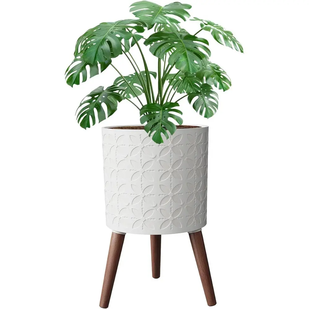 10 Inch Matte White Planter Pot with Stand, Suitable for Indoor and Outdoor Plants with Drainage Holes
10 Inch Matte White Planter Pot with Stand, Suitable for Indoor and Outdoor Plants with Drainage Holes