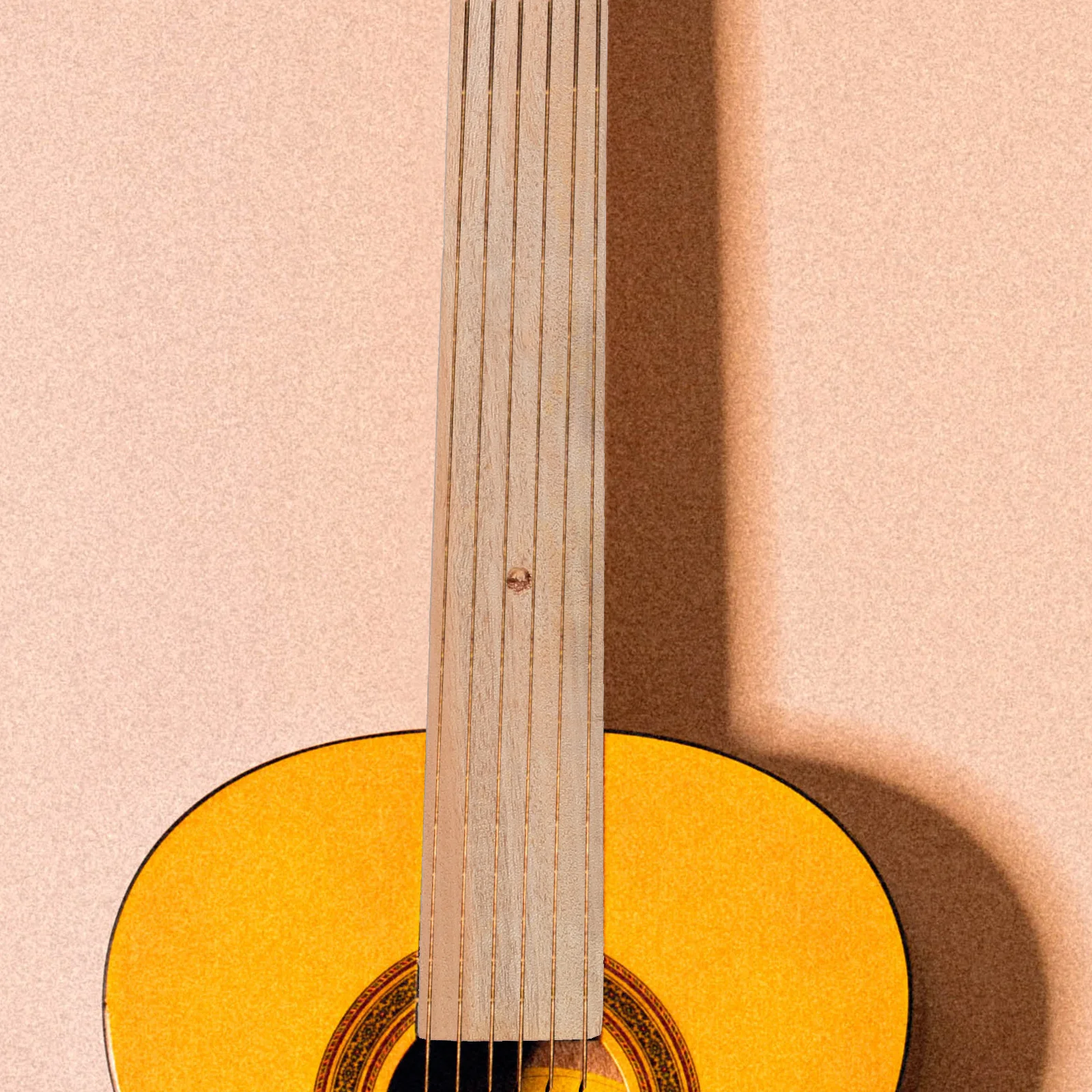 Acoustic Guitar Neck Replacement 41 Inch Wooden Craft for DIY Luthier Repair Upgrade Part Compatible with Classical Folk