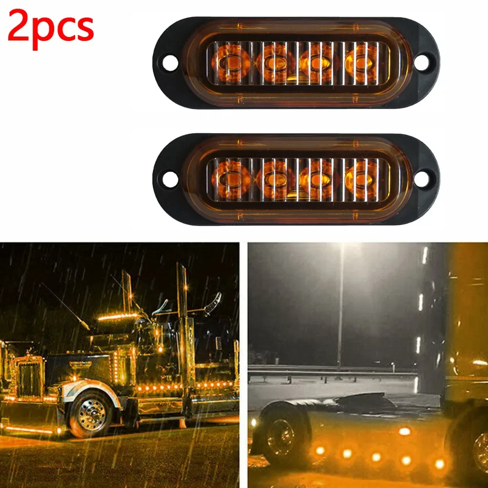 2X Truck Trailer Side Marker Indicators Light Car Signal Brake Rear Warning Tail Light LED 12V 24V Warning Lamp Yellow
2X Truck Trailer Side Marker Indicators Light Car Signal Brake Rear Warning Tail Light LED 12V 24V Warning Lamp Yellow