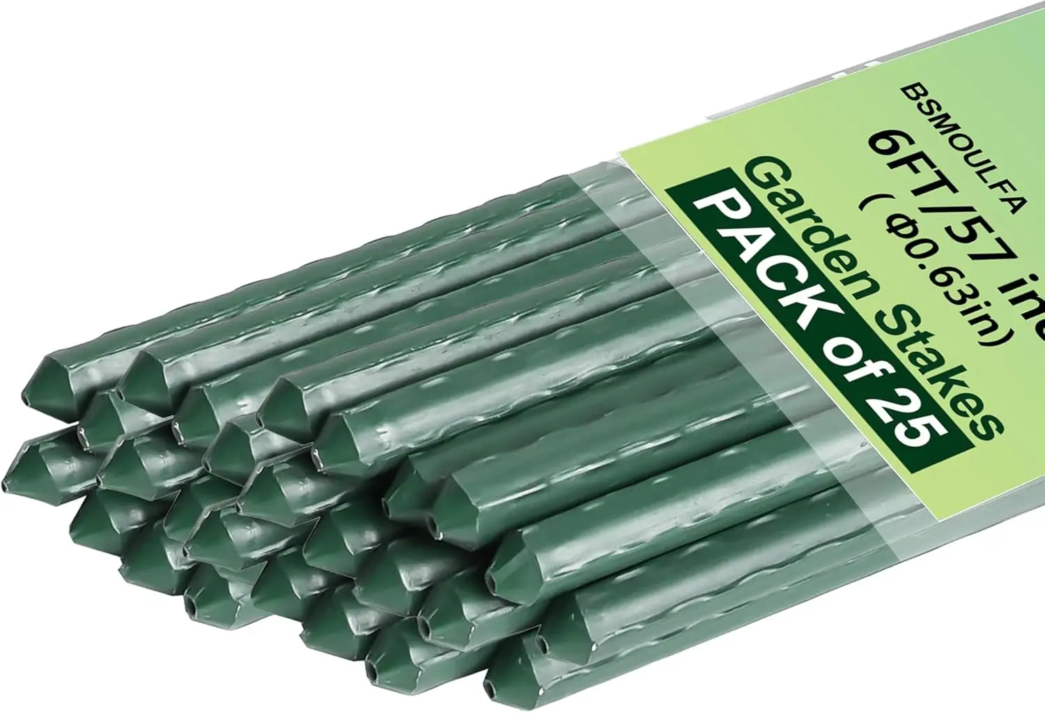 Metal Plant Stakes 6ft, 25 Pack Coated Garden Stakes for Tomato, Cucumber, Bean and Climbing Plants
Metal Plant Stakes 6ft, 25 Pack Coated Garden Stakes for Tomato, Cucumber, Bean and Climbing Plants
