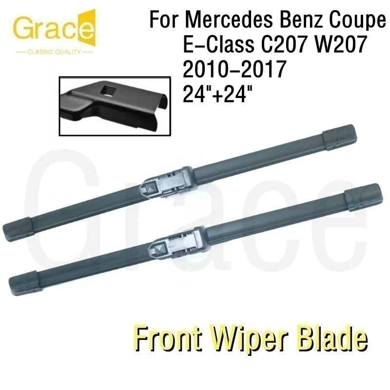 Wiper Blade For Mercedes Benz E-Class C207 W207 24"+24“ Car Windshield Windscreen Rubber 2010 2011 2012 2013 2014 2015 2017
Wiper Blade For Mercedes Benz E-Class C207 W207 24"+24“ Car Windshield Windscreen Rubber 2010 2011 2012 2013 2014 2015 2017