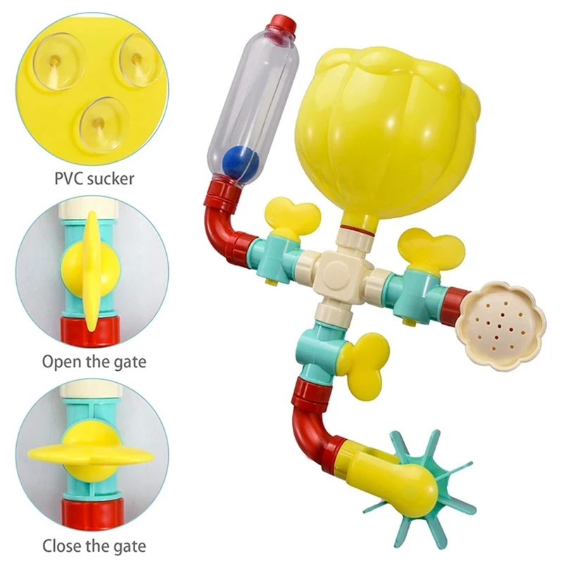 Baby Bath Toys Montessori DIY Pipes Tubes Water Spray Rotating Water Jet Game Spray Bathroom Toys Kids Gift Bathtub Toy
Baby Bath Toys Montessori DIY Pipes Tubes Water Spray Rotating Water Jet Game Spray Bathroom Toys Kids Gift Bathtub Toy