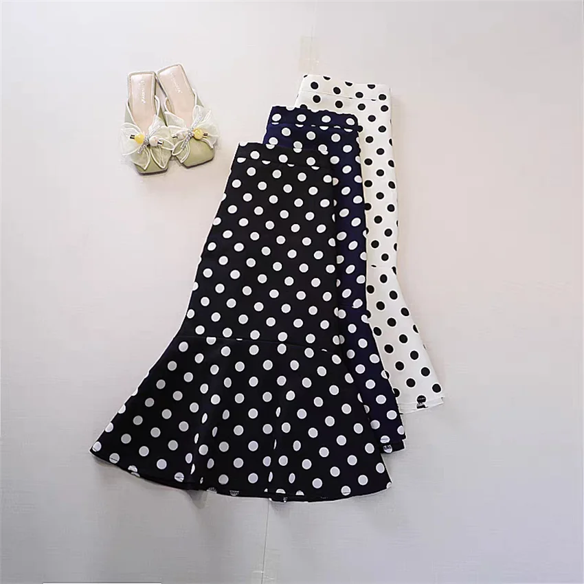 Gowyimmes Big Size Summer Women Dot Chiffon Skirt Elegant Lady High Waist A-line Mermaid Skirts Hip Pakadge Bottomings PD1795
Gowyimmes Big Size Summer Women Dot Chiffon Skirt Elegant Lady High Waist A-line Mermaid Skirts Hip Pakadge Bottomings PD1795