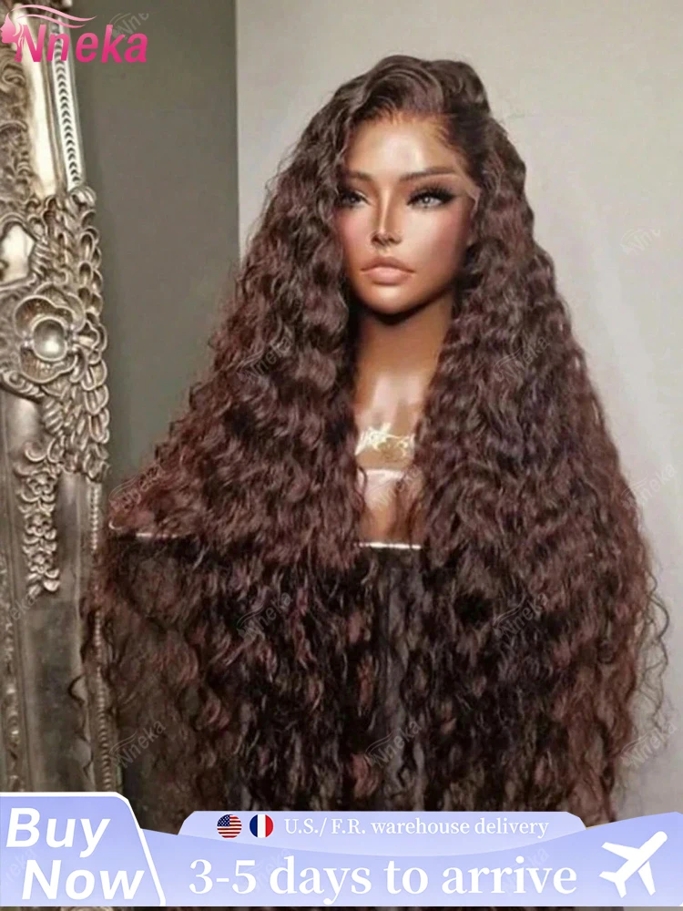 36 Inch Chocolate Brown Deep Wave Lace Front Wigs Human Hair Curly 200 Density 13x6 HD Lace Frontal Wig Human Hair Wig For Women
36 Inch Chocolate Brown Deep Wave Lace Front Wigs Human Hair Curly 200 Density 13x6 HD Lace Frontal Wig Human Hair Wig For Women