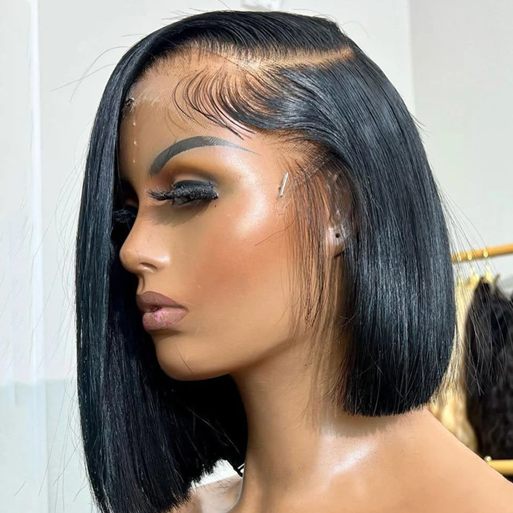 Прямой короткий боб 13x6 с Т-образной частью, средний парик из натуральных волос на кружеве, предварительно сорванный, плотность 230, бразильские парики с застежкой на кружево 4x4 для женщин
Прямой короткий боб 13x6 с Т-образной частью, средний парик из натуральных волос на кружеве, предварительно сорванный, плотность 230, бразильские парики с застежкой на кружево 4x4 для женщин