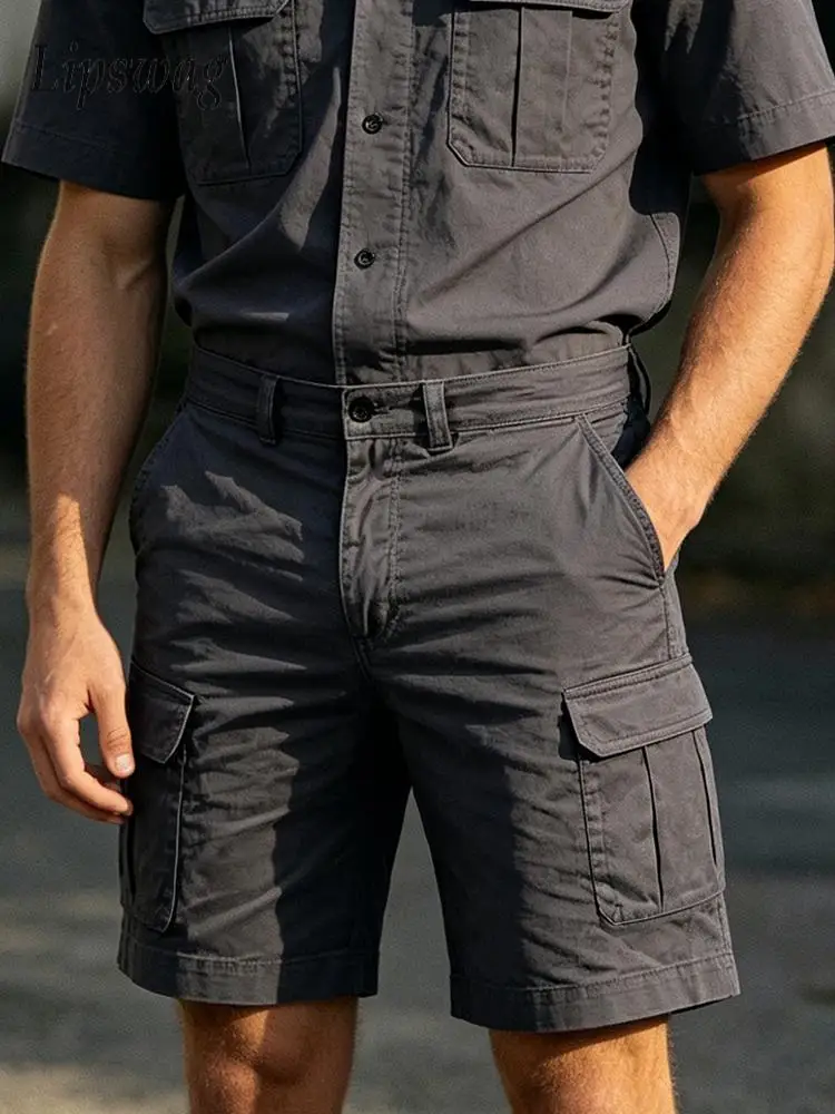 Stylish Mens Multi Pocket Cargo Shorts 2026 Summer Outdoor Casual Solid Color Loose Straight Shorts Men Vintage Patchwork Shorts
Stylish Mens Multi Pocket Cargo Shorts 2026 Summer Outdoor Casual Solid Color Loose Straight Shorts Men Vintage Patchwork Shorts