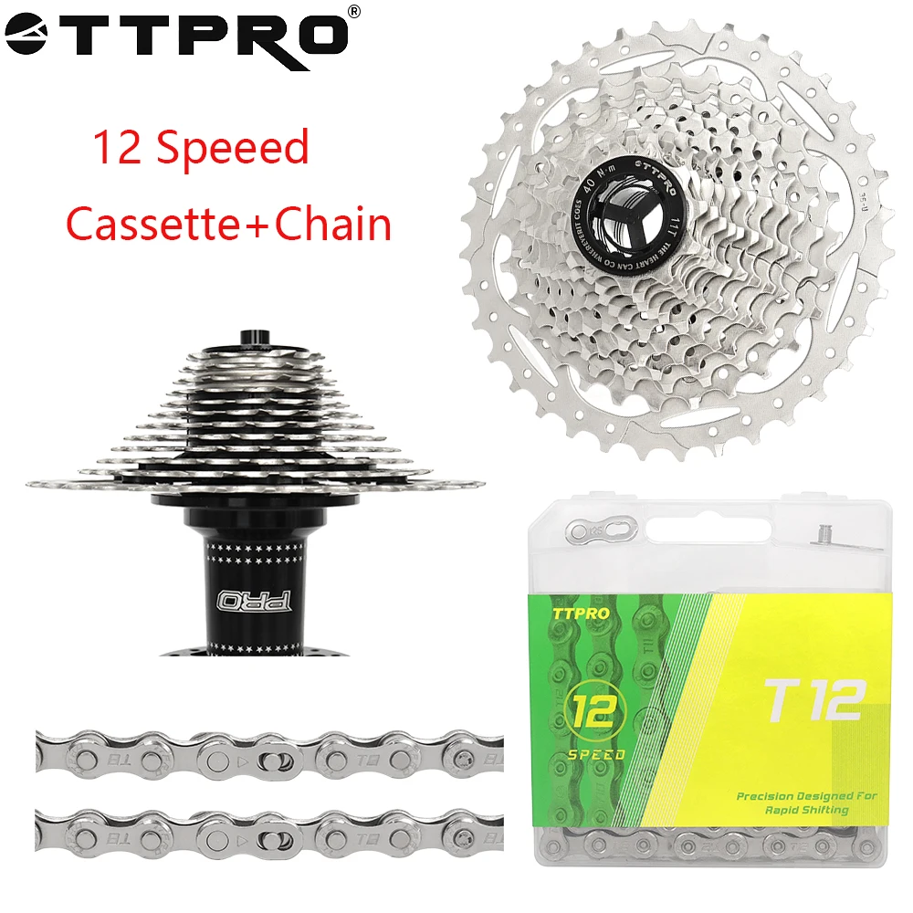 Кассета для шоссейного велосипеда TTPRO MTB, 12 скоростей, 11-32 т/34 т/36 т/46 т/50 т/52 т, маховик T12, оригинальные детали для велосипеда с цепью
Кассета для шоссейного велосипеда TTPRO MTB, 12 скоростей, 11-32 т/34 т/36 т/46 т/50 т/52 т, маховик T12, оригинальные детали для велосипеда с цепью