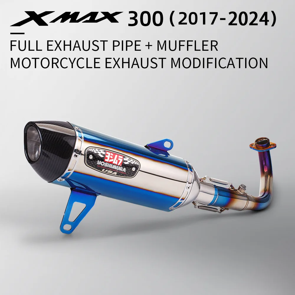 Motorcycle Exhaust Full System Modify Slip on Front Link Pipe with Special Carbon Fiber R77 Muffler For YAMAHA XMAX300 XMAX 300
Motorcycle Exhaust Full System Modify Slip on Front Link Pipe with Special Carbon Fiber R77 Muffler For YAMAHA XMAX300 XMAX 300