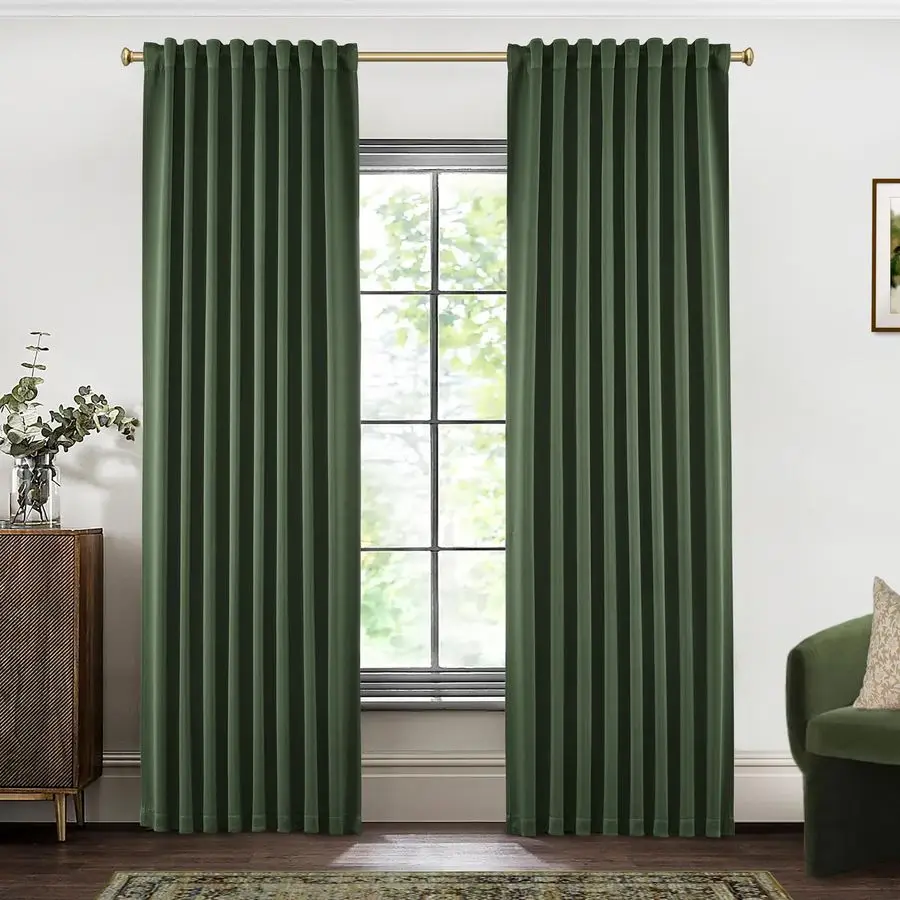 Занавески для потолочной системы на направляющих, цвет оливково-зеленый, длина 96 дюймов, затемняющие, до пола, для потолочного крепления
Занавески для потолочной системы на направляющих, цвет оливково-зеленый, длина 96 дюймов, затемняющие, до пола, для потолочного крепления