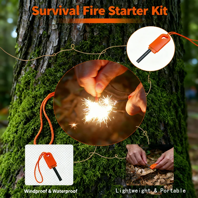 New Multi-Functional Survival Tool - Flint Magnesium Bar + Serrated Scraper + USB Drive,Outdoor Emergency Gadget for Collectors
New Multi-Functional Survival Tool - Flint Magnesium Bar + Serrated Scraper + USB Drive,Outdoor Emergency Gadget for Collectors