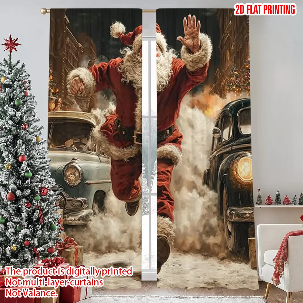 2pcs 2D flat printing Merry Christmas Window Curtains Santa Claus Car Versatile 100% Polyester Without Electricity Party
2pcs 2D flat printing Merry Christmas Window Curtains Santa Claus Car Versatile 100% Polyester Without Electricity Party