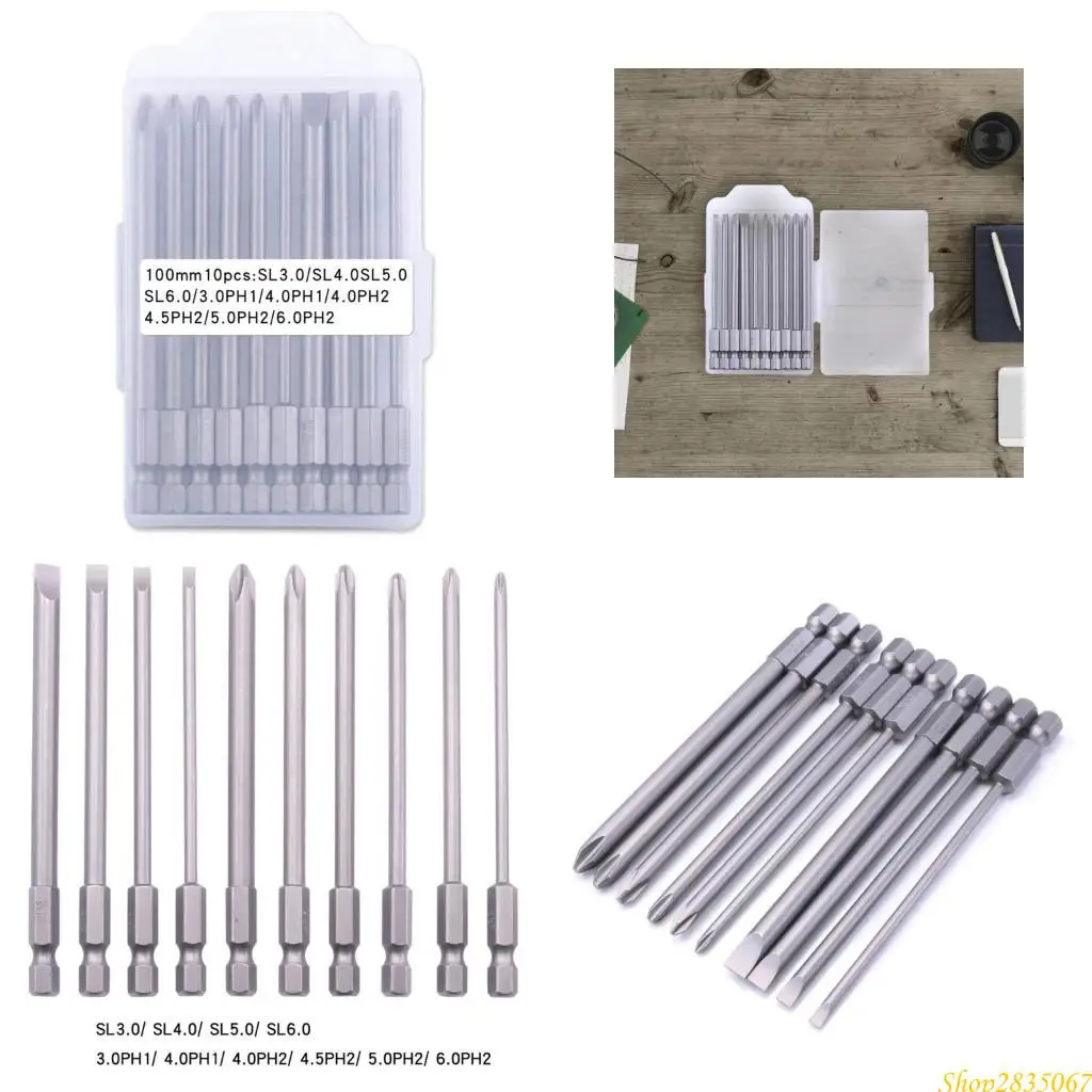 Long Screwdriver Bit 100mm For Flat & Crosshead Tasks Power Tool Accessories 831F
Long Screwdriver Bit 100mm For Flat & Crosshead Tasks Power Tool Accessories 831F