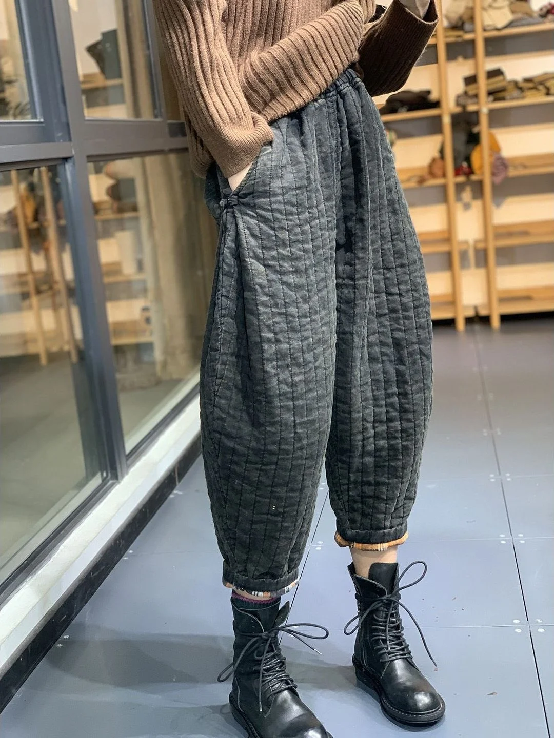 Warmth Guaranteed Vintage Women's Casual Pants High Waist Lantern Style Harlan Pants Autumn Winter Cotton Trousers
Warmth Guaranteed Vintage Women's Casual Pants High Waist Lantern Style Harlan Pants Autumn Winter Cotton Trousers