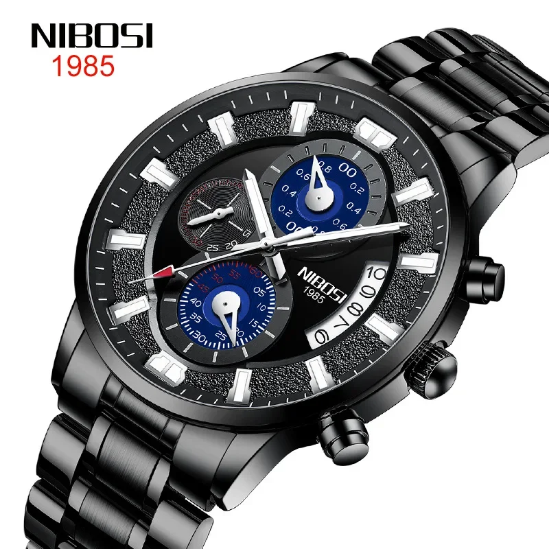 NIBOSI Luxury Quartz Movement Watch Chronograph Fashion Mens Watches Top Brand Clock Sport Waterproof Business Relogio Masculino
NIBOSI Luxury Quartz Movement Watch Chronograph Fashion Mens Watches Top Brand Clock Sport Waterproof Business Relogio Masculino