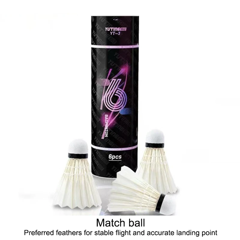 3/6Pcs Badminton Balls Shuttlecock White Goose Feather Flying Stability Durable Feather Shuttlecock Ball Outdoor Training
3/6Pcs Badminton Balls Shuttlecock White Goose Feather Flying Stability Durable Feather Shuttlecock Ball Outdoor Training