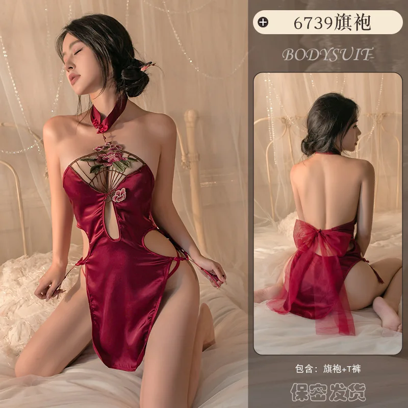 Сексуальное антикварное платье Cheongsam с вышивкой и открытой спиной, традиционное китайское женское платье в стиле ретро, улучшающее разделение Ципао
Сексуальное антикварное платье Cheongsam с вышивкой и открытой спиной, традиционное китайское женское платье в стиле ретро, улучшающее разделение Ципао
