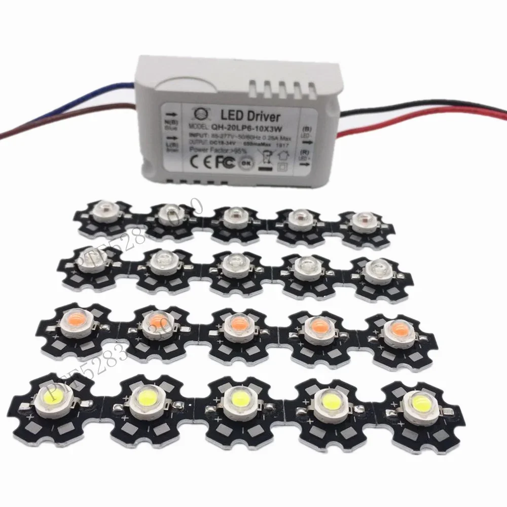10pcs 3w led 380-840nm/Red/Green/Cool white/Natural whit Royal blue/Deep red660 +1pcs 6-10x3w 600mA led driver diy
10pcs 3w led 380-840nm/Red/Green/Cool white/Natural whit Royal blue/Deep red660 +1pcs 6-10x3w 600mA led driver diy