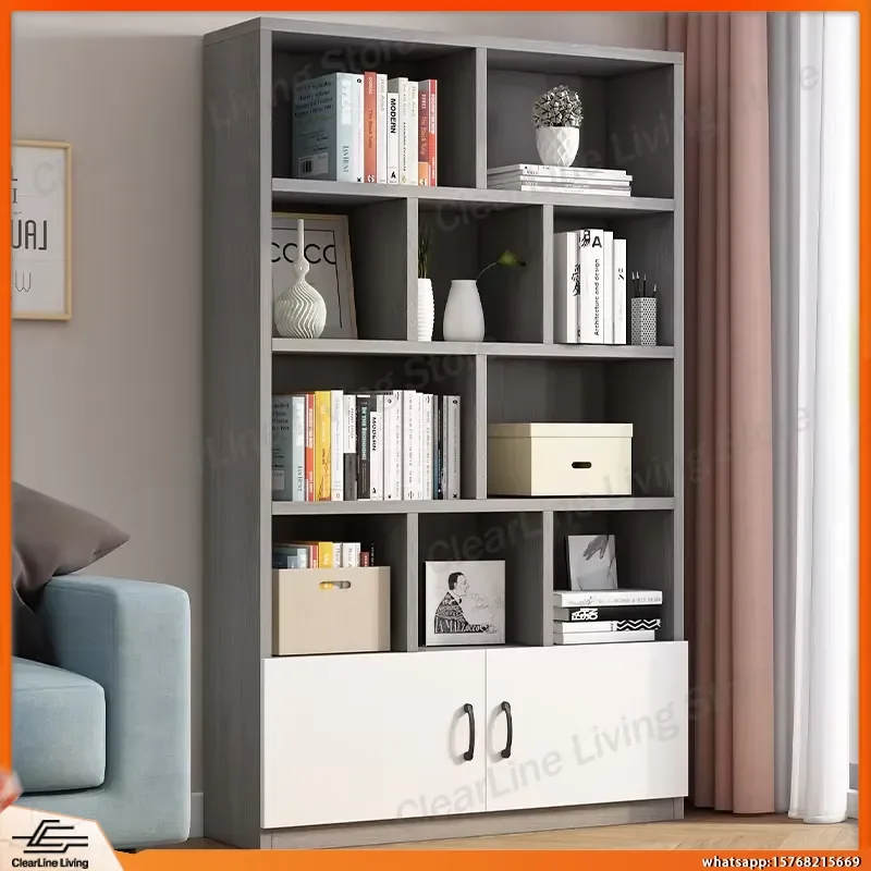 Modern Floor Standing Bookcase for Home Office Storage Grid Bookshelf with Adjustable Shelves Wooden Metal Book Cabinet
Modern Floor Standing Bookcase for Home Office Storage Grid Bookshelf with Adjustable Shelves Wooden Metal Book Cabinet