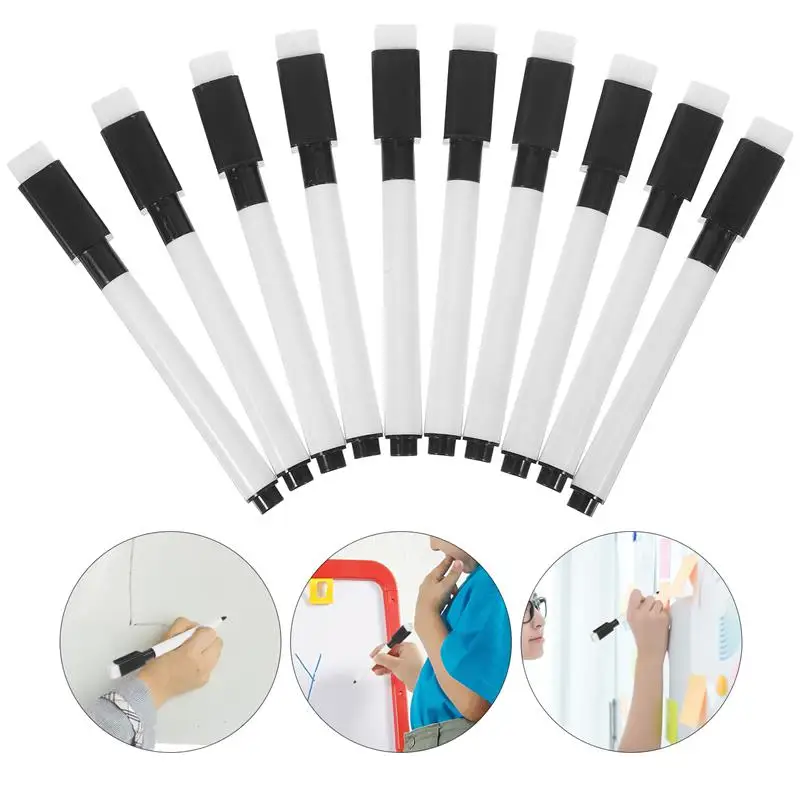 10pcs Magnetic Dry Wipe Pens Dry Erase Marker Whiteboard Markers Pen Erasable Marker Pens Office School Stationery Writing Tools
10pcs Magnetic Dry Wipe Pens Dry Erase Marker Whiteboard Markers Pen Erasable Marker Pens Office School Stationery Writing Tools