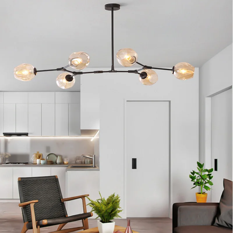 Nordic Glass Led Pendant Lamp Living Room Lighting Modern Simple Atmospheric Household Personalized Magic Bean Molecular Light
Nordic Glass Led Pendant Lamp Living Room Lighting Modern Simple Atmospheric Household Personalized Magic Bean Molecular Light