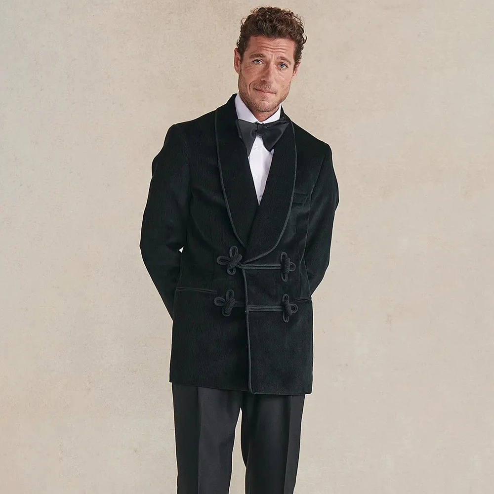 Men's Green Velvet Suits 2 Pieces Shawl Lapel Double Breasted Blazer+Pants Male Set for Wedding Party Formal Evening Warm Tuxedo
Men's Green Velvet Suits 2 Pieces Shawl Lapel Double Breasted Blazer+Pants Male Set for Wedding Party Formal Evening Warm Tuxedo