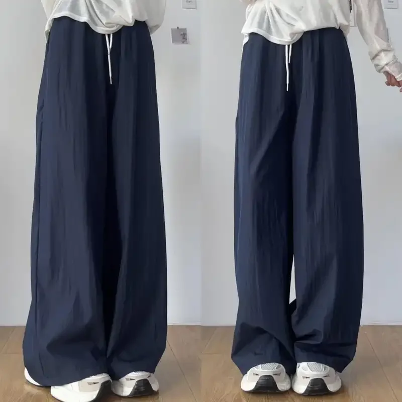 Relaxed Fit Wide Leg Pants With Pleated Detail For Everyday Wear Casual Style Comfortable Drawstring Waist Full Length Loose Tro
Relaxed Fit Wide Leg Pants With Pleated Detail For Everyday Wear Casual Style Comfortable Drawstring Waist Full Length Loose Tro