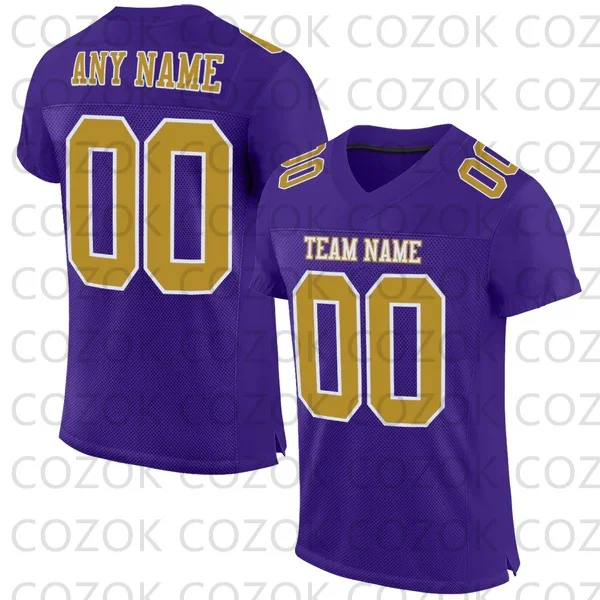 Custome Purple Brown Football Jerseys for Men Women Unisex Football Short Sleeves Athletic Tee Shirts
Custome Purple Brown Football Jerseys for Men Women Unisex Football Short Sleeves Athletic Tee Shirts