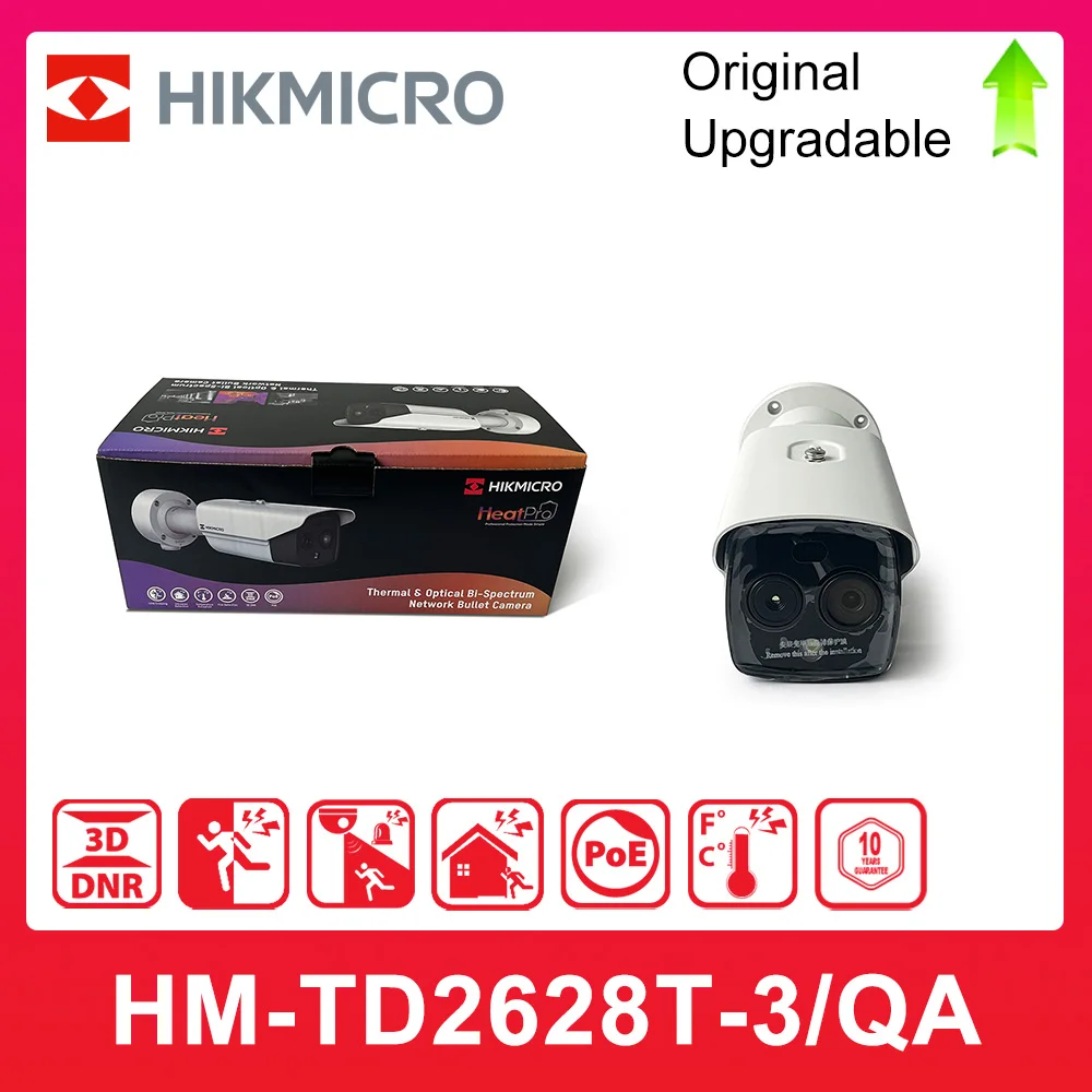 HIKMICRO HM-TD2628T-3/QA Replace DS-2TD2628T-3/QA HM-TD2628T-7/QA Bi-spectrum Thermography Camera Smoking detection Algorithm
HIKMICRO HM-TD2628T-3/QA Replace DS-2TD2628T-3/QA HM-TD2628T-7/QA Bi-spectrum Thermography Camera Smoking detection Algorithm