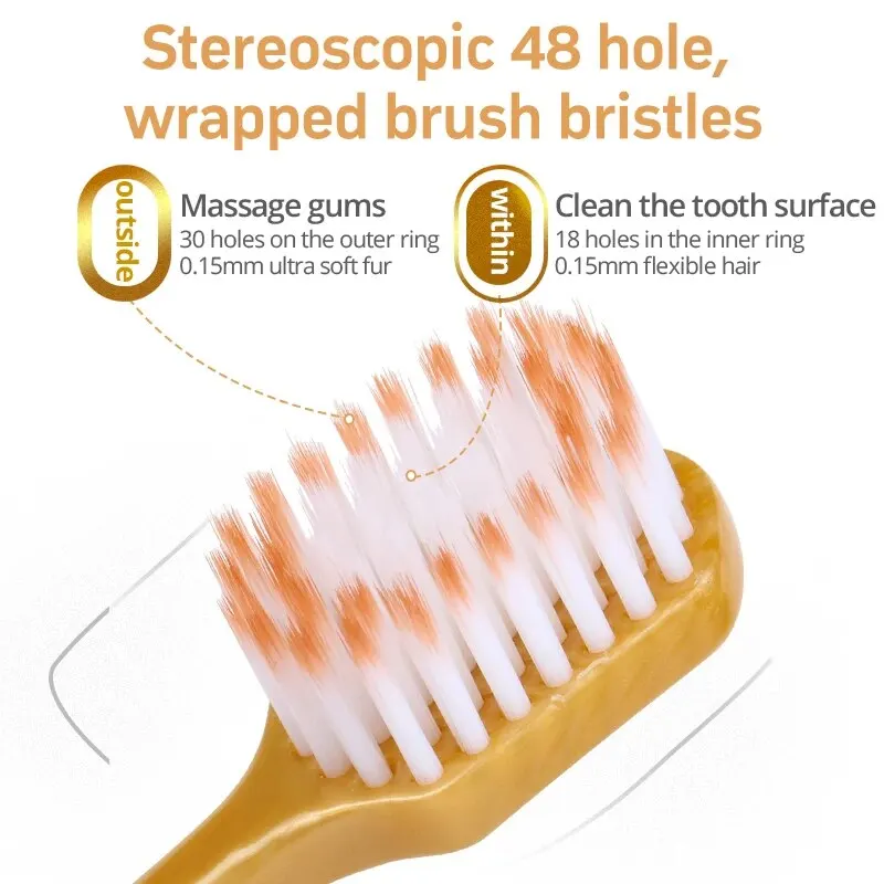 6PCS Adult Soft Bristled Toothbrush with Excellent Cleaning Effect, Caring for Gums, Whitening Teeth, Portable Box Packaging
6PCS Adult Soft Bristled Toothbrush with Excellent Cleaning Effect, Caring for Gums, Whitening Teeth, Portable Box Packaging