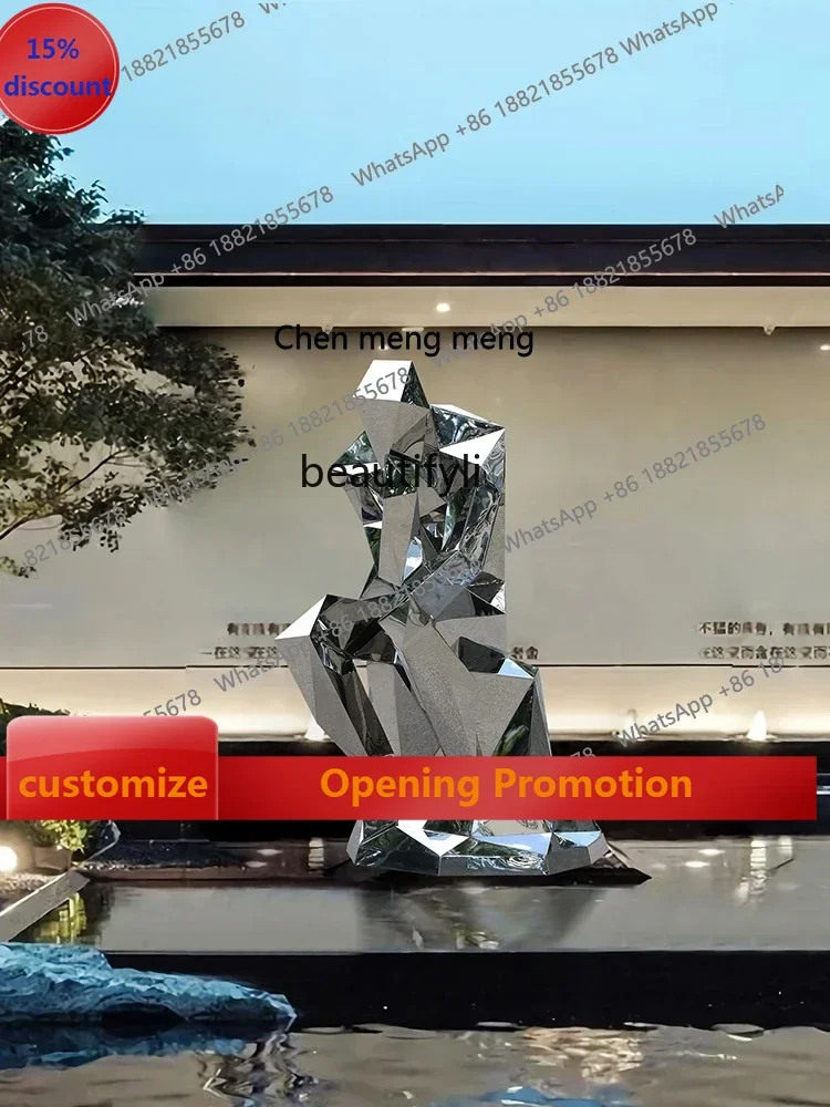 ss7304Hotel Sales Office Stainless Steel Large Outdoor Sculpture Figure Decoration Metal Mirror Crafts
ss7304Hotel Sales Office Stainless Steel Large Outdoor Sculpture Figure Decoration Metal Mirror Crafts