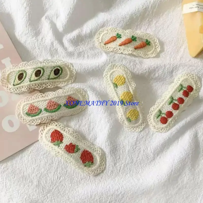 F42F Pack of 2 Lace Decorated Hair Clip with Fruit Pattern for Little Girls Soft Fabric Suitable for Various Hairstyles and
F42F Pack of 2 Lace Decorated Hair Clip with Fruit Pattern for Little Girls Soft Fabric Suitable for Various Hairstyles and