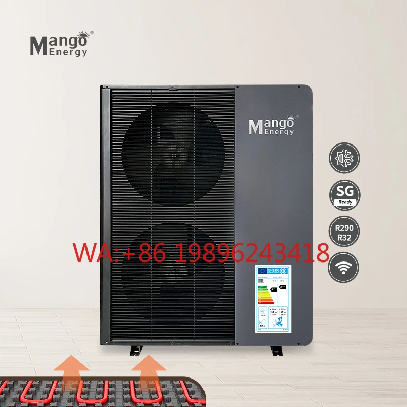 Умный тепловой насос R32 с Wi-Fi управлением Mango Energy, воздух-вода, 9-48 кВт, EVI, с поддержкой солнечных батарей и SG Ready, для Польши и Германии
Умный тепловой насос R32 с Wi-Fi управлением Mango Energy, воздух-вода, 9-48 кВт, EVI, с поддержкой солнечных батарей и SG Ready, для Польши и Германии